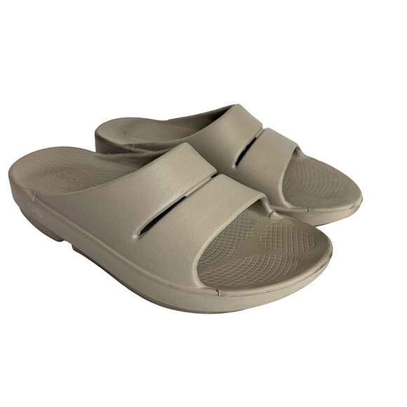 OOFOS Shoes - OOFOS - OOahh Slide Recovery Sandals - Nomad/Beige-Unisex Sizes M6/W8
